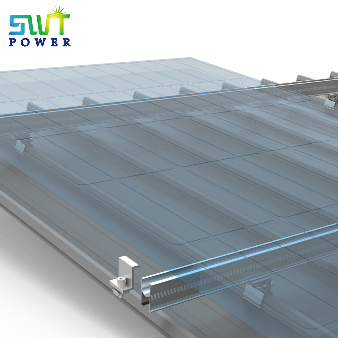 Xiamen Sweet Power Tech Co., Ltd. - Montagesysteme - Standing Seam Roof Mounting Claw With H Rail On Kliplok Seam Roof - Art. 8451