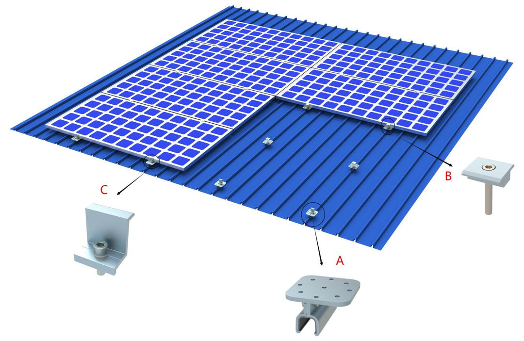 Xiamen Xhf Solar Industrial Co., Ltd. - Montagesysteme - Standing Seam Roof Mounting System Standing Seam Roof Mounting System - Art. 9283