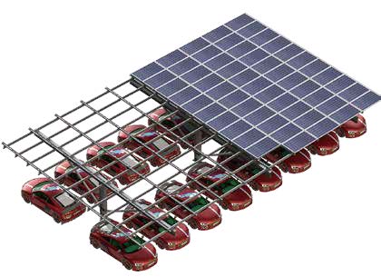Sun-Nova New Energy Technology Co., Ltd. - Montagesysteme - Steel Carport Mounting System Steel Carport Mounting System - Art. 9747