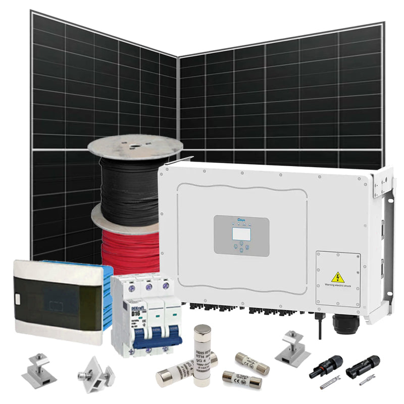 Grid Solaranlage 100 kW Deye+LONGI (Wechselrichter-100kW, Panels-100,28kW)