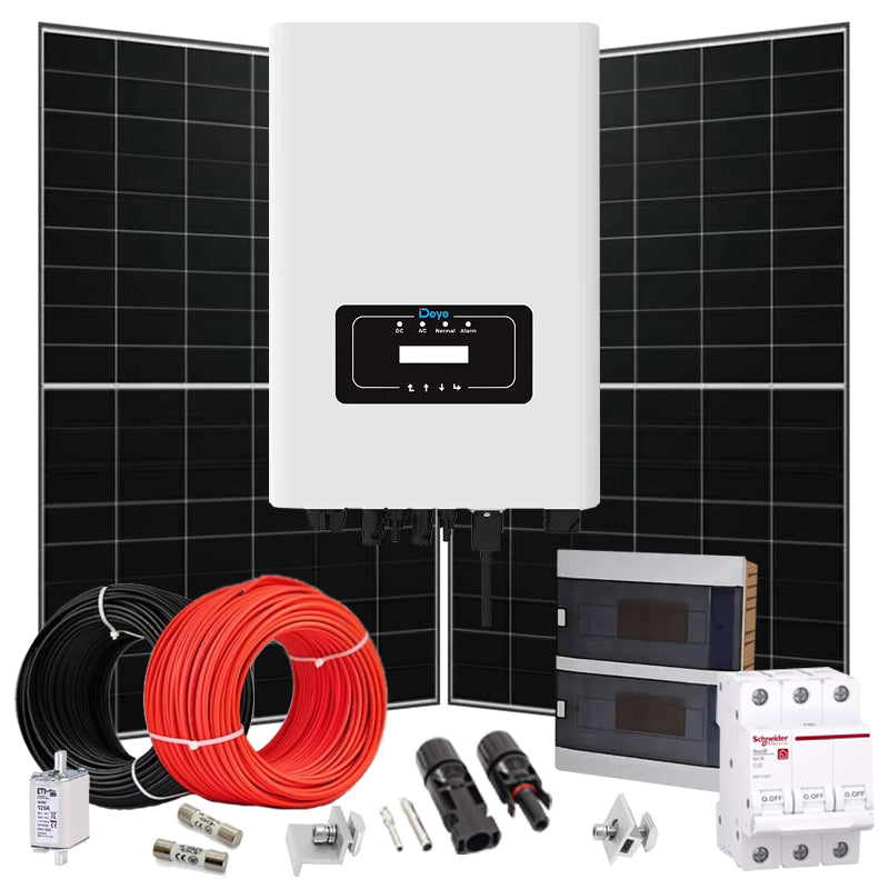 Grid Solaranlage 25 kW Deye+LONGI (Wechselrichter-25kW, Panels-25,76kW)