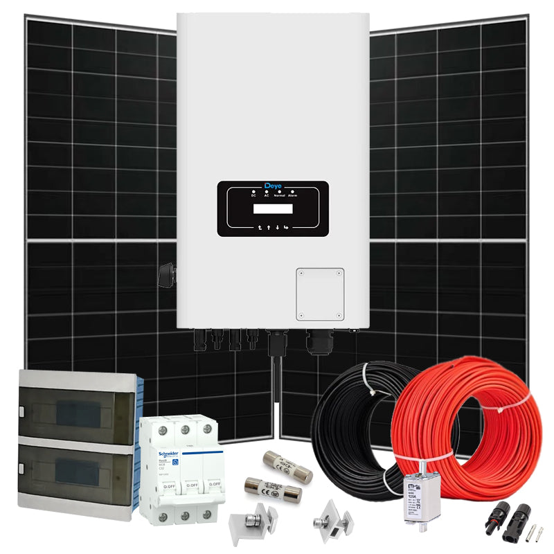 Grid Solaranlage 30 kW Deye+LONGI (Wechselrichter-30kW, Panels-31,28kW)
