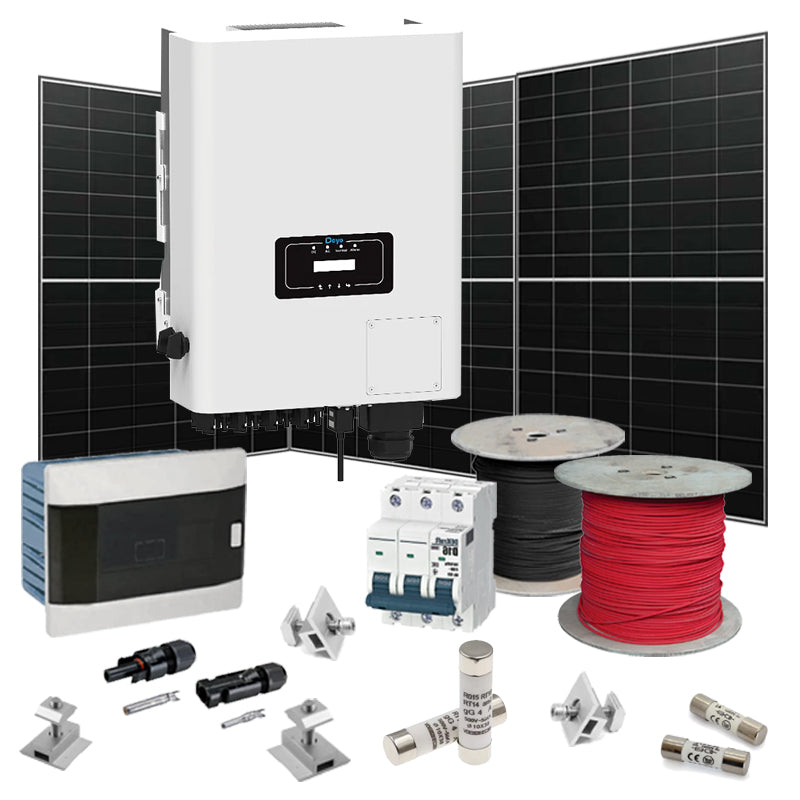 Grid Solaranlage 40 kW Deye+LONGI (Wechselrichter-40kW, Panels-40,48kW)