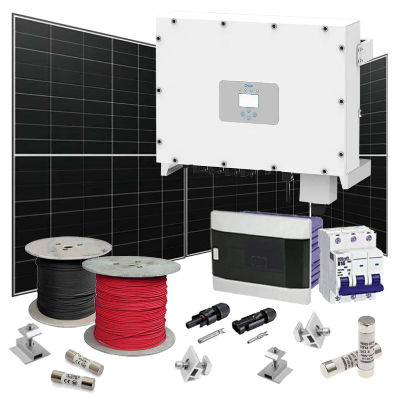 Grid Solaranlage 60 kW Deye+LONGI (Wechselrichter-60kW, Panels-60,72kW)