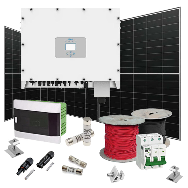 Grid Solaranlage 80 kW Deye+LONGI (Wechselrichter-80kW, Panels-80,96kW)