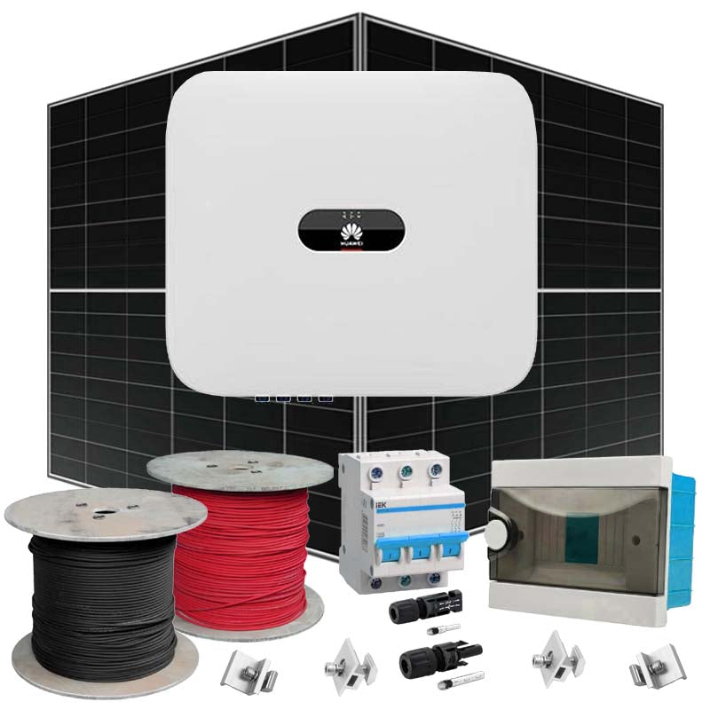 Grid Solaranlage 12 kW Huawei+LONGI (Wechselrichter-12kW, Panels-12,88kW)