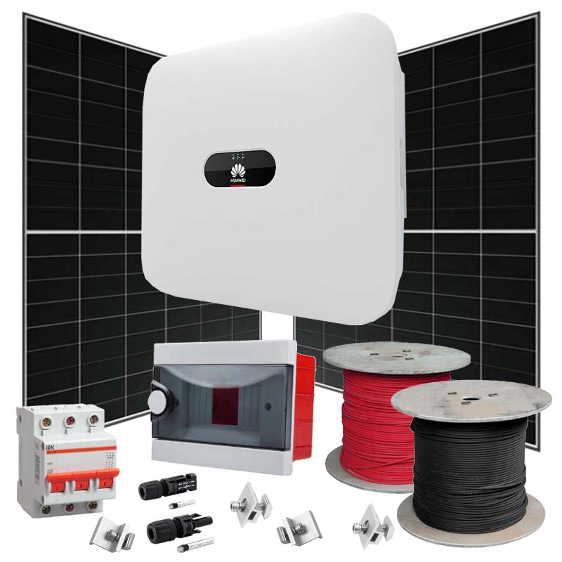 Grid Solaranlage 15 kW Huawei+LONGI (Wechselrichter-15kW, Panels-15,64kW)