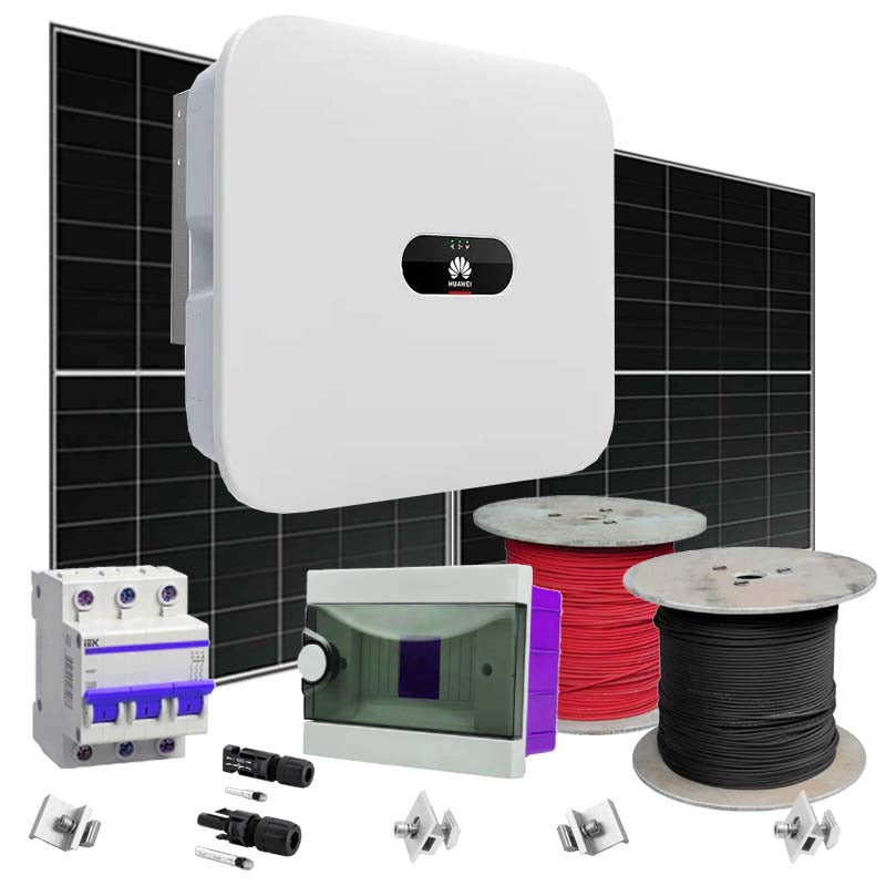 Grid Solaranlage 17 kW Huawei+LONGI (Wechselrichter-17kW, Panels-17,48kW)