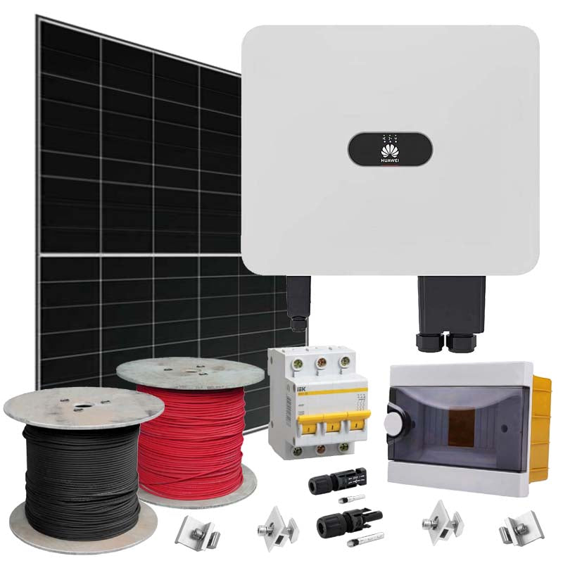 Grid Solaranlage Huawei+LONGI (Wechselrichter-25kW, Panels-25,76kW)