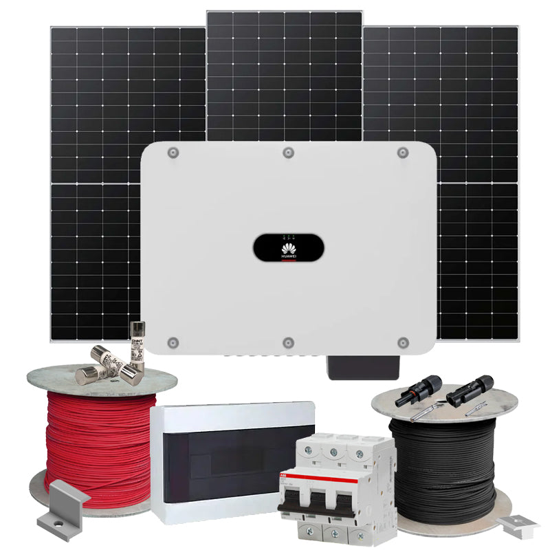 Grid Solaranlage 30 kW Huawei+LONGI (Wechselrichter-30kW, Panels-30.16kW)