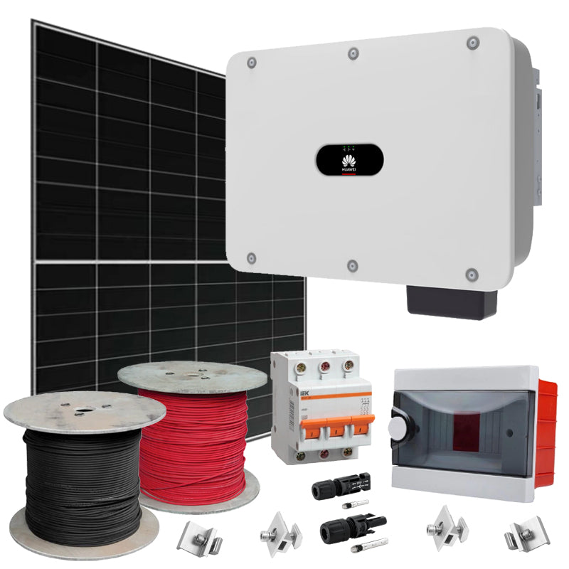 Grid Solaranlage 40 kW Huawei+LONGI (Wechselrichter-40kW, Panels-40,48kW)