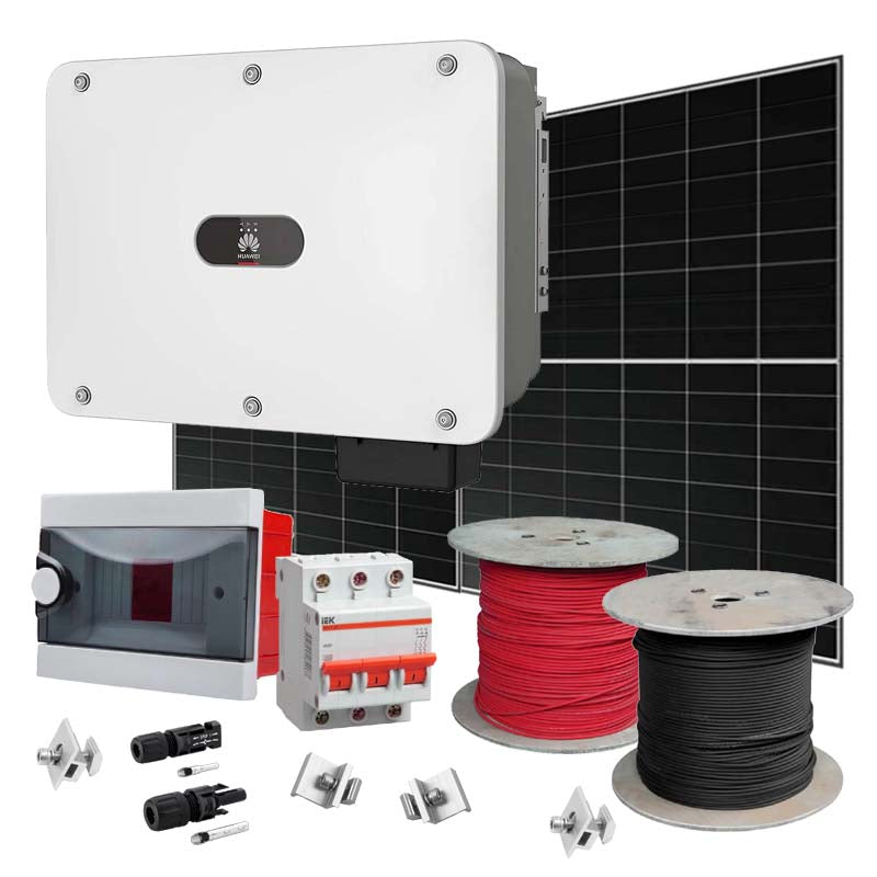 Grid Solaranlage 50 kW Huawei+LONGI (Wechselrichter-50kW, Panels-50,6kW)