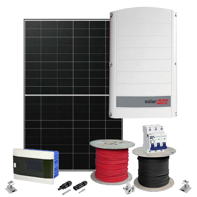Grid Solaranlage 30 kW SolarEdge+LONGI (Wechselrichter-30kW, Panels-31,28kW)