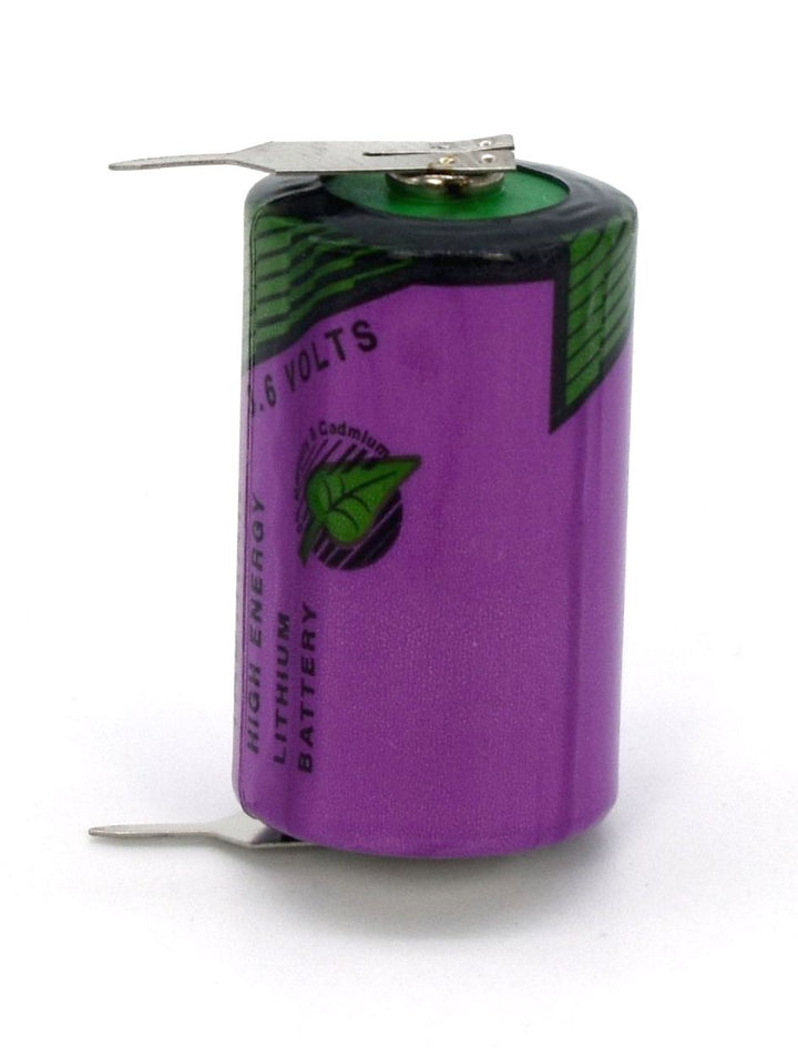Tadiran SL-350PR Lithium Batterie 1/2 AA mit 3,6 V und 1,2 Ah, mit radialen Pins