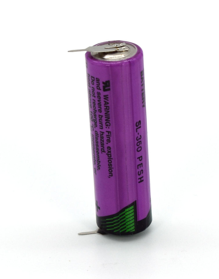 Tadiran SL-360PR Lithium Batterie AA mit 3,6 V und 2,4 Ah, mit radialen Pins