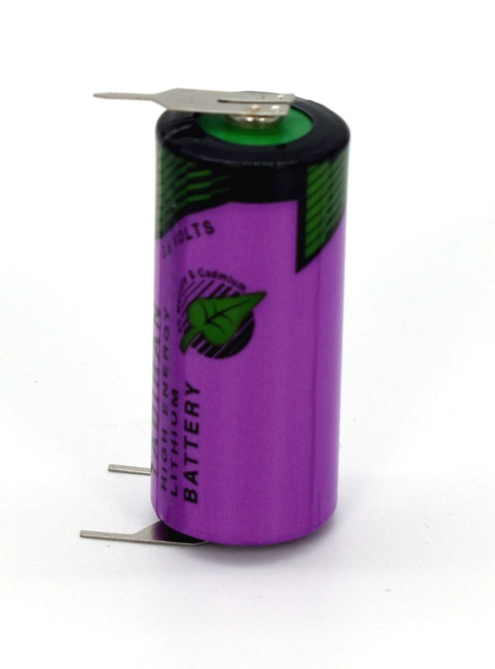 Tadiran SL-361PT Lithium Batterie 2/3 AA mit 3,6 V und 1,6 Ah, mit Pins +1/-2