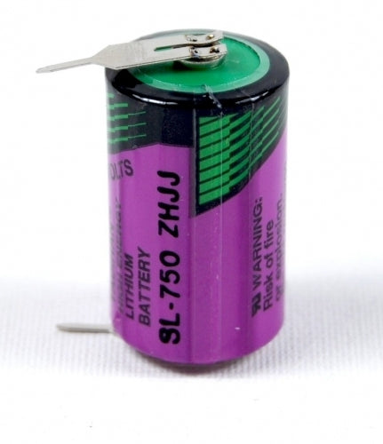 Tadiran SL-750PR Lithium Batterie 1/2 AA mit 3,6 V und 1,0 Ah, mit radialen Pins