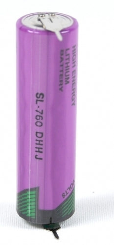 Tadiran SL-760PR Lithium Batterie AA mit 3,6 V und 2,2 Ah, mit radialen Pins