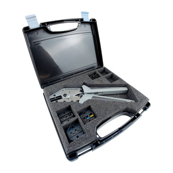 TOOLOVA Crimpwerkzeug-Set CT-5F PLUS, mit 5 Einsätzen, im Koffer