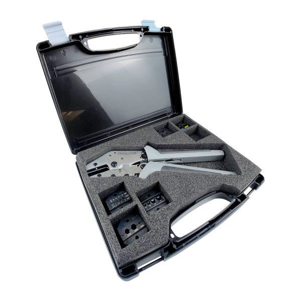 TOOLOVA Crimpwerkzeug-Set CT-F PLUS, mit 5 Einsätzen, im Koffer