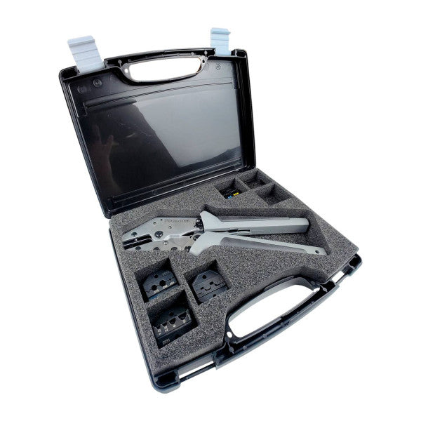 TOOLOVA Crimpwerkzeug-Set CT-II F PLUS, mit 5 Einsätzen, im Koffer
