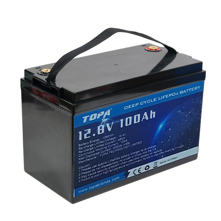 TOPA Technology Limited - Speicher - TOPA-12.8V 100Ah LiFePO4 Battery TOPA-TBL-12,8v-100Ah - Art. 24709