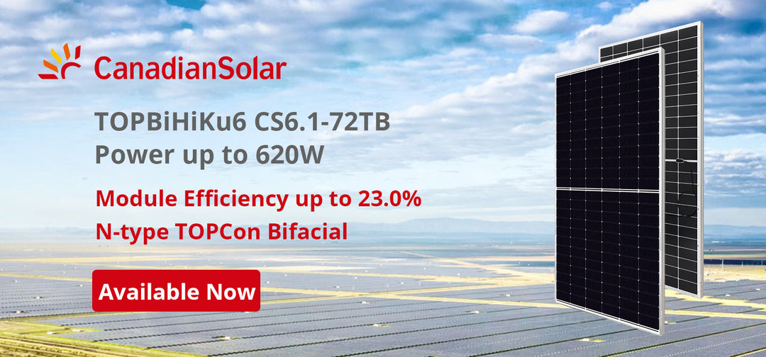 Canadian Solar Inc. - Solarmodul - TOPBiHiKu6 CS6.1-72TB 595-625W 610 - Art. 215786