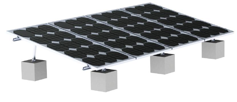 Yuens (Xiamen) New Material Co., Ltd. - Montagesysteme - TP-4 RCC Flat Roof Mounting System TP-4 - Art. 5402
