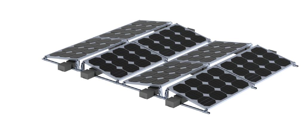 Yuens (Xiamen) New Material Co., Ltd. - Montagesysteme - TP-7 Flat Roof Ballast Mounting System TP-7 - Art. 9361