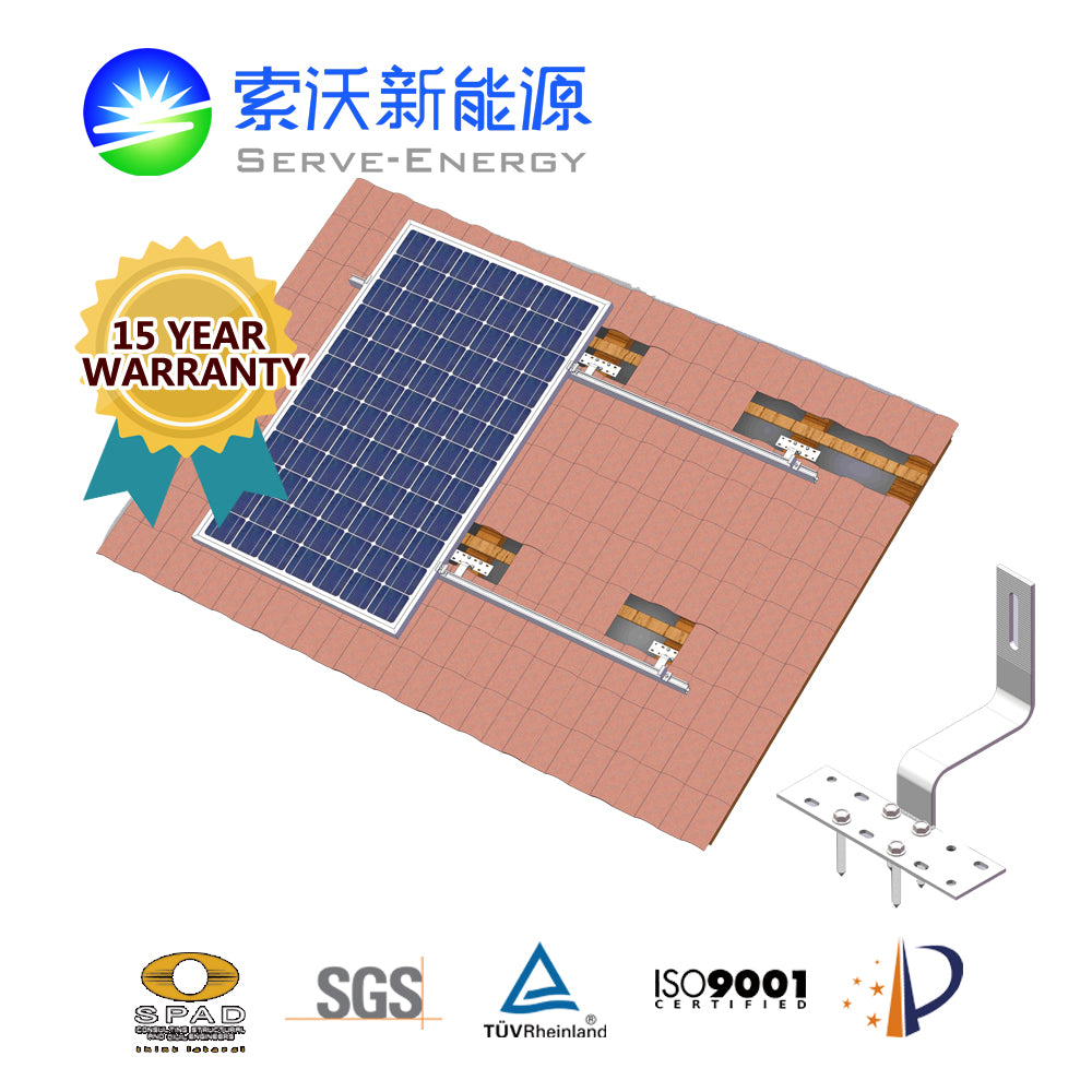 Serve (Xiamen) New Energy Co., Ltd. - Montagesysteme - Tile Roof Aluminum PV Mounting System STTS® SRes H - Art. 6828