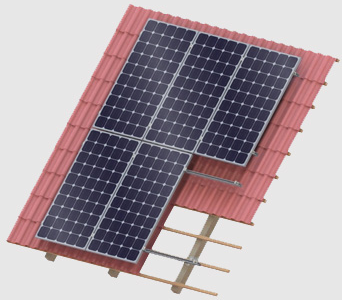 Xiamen Landpower Solar Technology Co., Ltd. - Montagesysteme - Tile Roof Mounting System Tile Roof Mounting System - Art. 2717