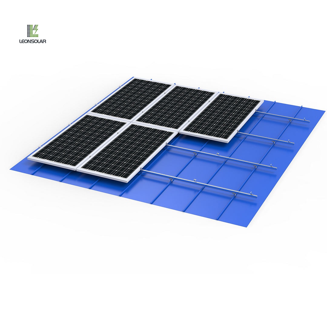 Xiamen Leon Solar Technology Co., Ltd. - Montagesysteme - Tin Roof H-Shaped Rail Solar PV System Tin Roof H-Shaped Rail Solar PV System - Art. 10840