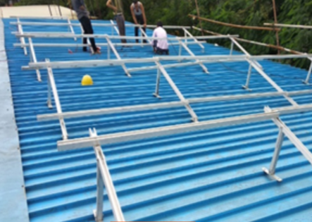 Suncore Engineering Solutions Pvt Ltd. - Montagesysteme - Tin Shed - Elevated Structure (East-West) SES/EWE - Art. 8571