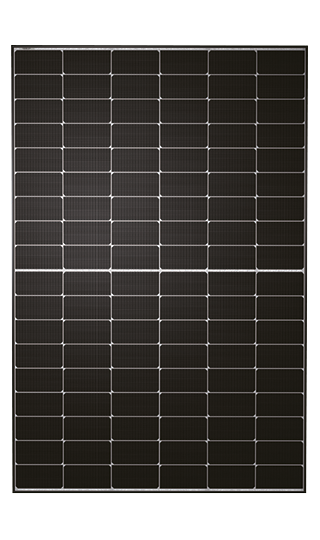 Tongwei Solar Solarmodul TWMND-54HS430 Half-Cut N-type Monofacial 430 Wp Schwarzer Rahmen