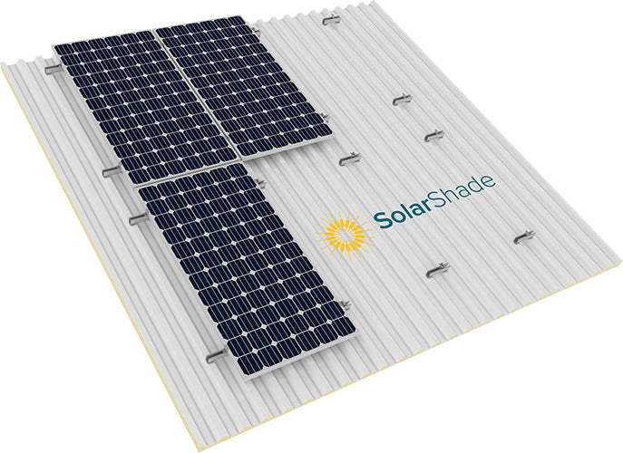 SolarShade - Montagesysteme - Trapezoidal Pitched Roof - Mini Rail System SolarShade® Mini Rail System - Art. 9075