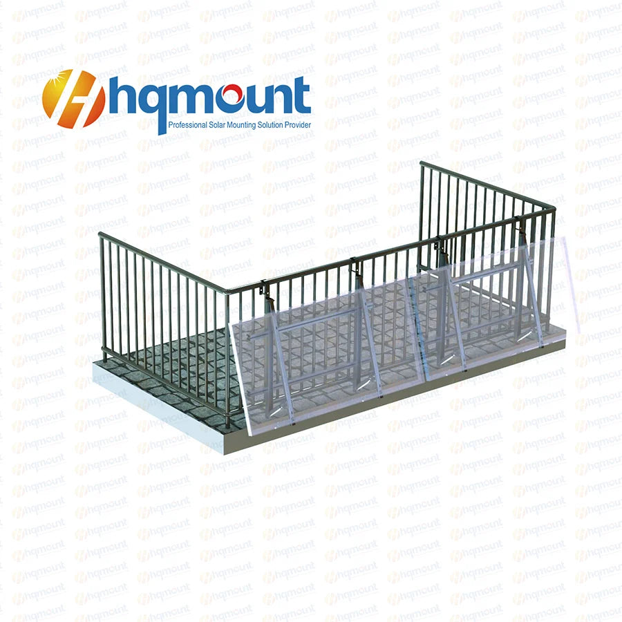 Xiamen HQ Mount Tech Co., Ltd - Montagesysteme - Triangle Solar Mounting System for Balcony HQ-SMB01 - Art. 9477