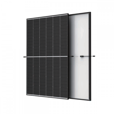 Trinasolar 495 W Vertex S+ Dual Glass N-Typ i-TOPCon Solarmodul – Schwarzer Rahmen, transparent, biFazial