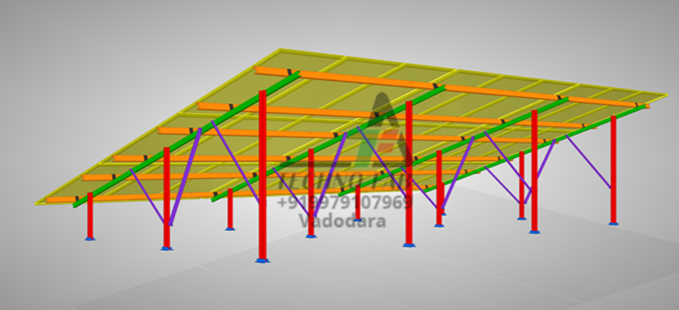 Techno FAB - Montagesysteme - Triple Module Structure 500mm Ground Clearance - Art. 10535