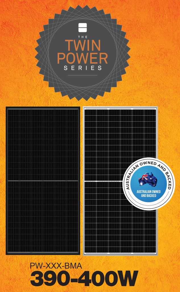 Powerwave Intelligent Electrical Solutions - Solarmodul - Twin Power Series - Mono PERC 144 Split Cell 39... PW-400-BMA - Art. 219760
