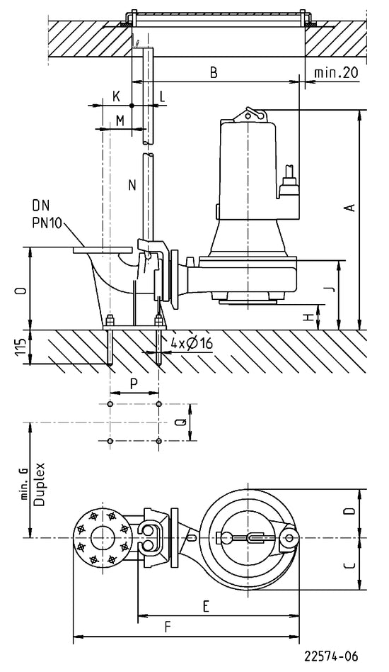 JUNG PUMPEN MultiFree-Pumpe 25/4 BW1 - Art. JP09456