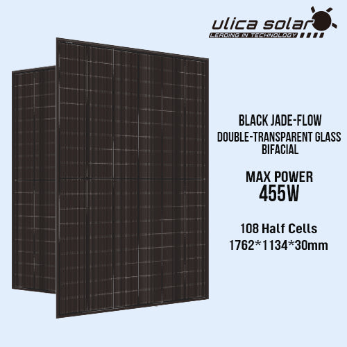 Ningbo Ulica Solar Co., Ltd. - Solarmodul - UL-445~460M-108BDGN N-Type TOPConBifacial Black... UL-445M-108BDGN - Art. 225875