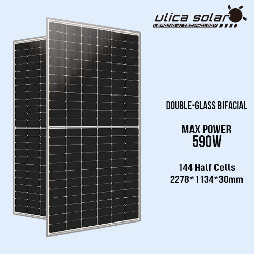 Ningbo Ulica Solar Co., Ltd. - Solarmodul - UL-580~595M-144ADGN N-Type TOPCon Bifacial Module UL-585M-144ADGN - Art. 215410