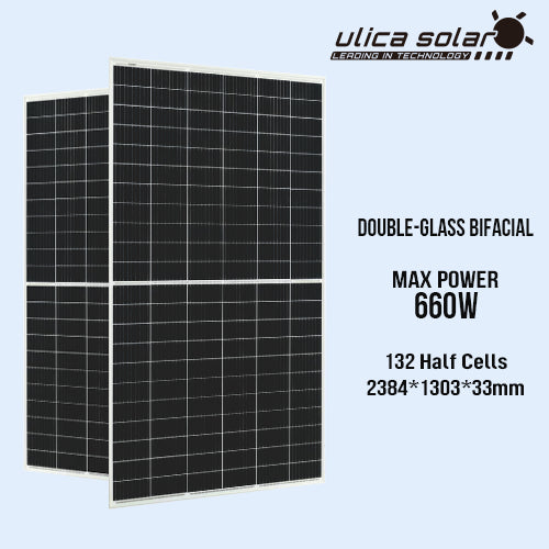Ningbo Ulica Solar Co., Ltd. - Solarmodul - UL-655-670M-132DG Bifacial Mono PERC Module UL-670M-132DG - Art. 197777