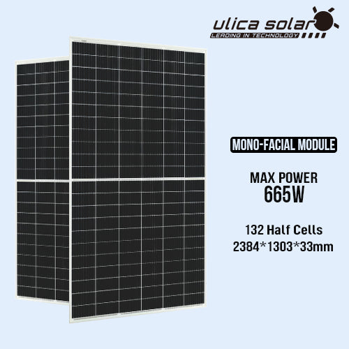 Sustainergy Solar - Solarmodul - Ulica Solar
                                                        UL-655-670M-132HV Mono Half-Cut Module UL-665M-132HV - Art. 220069