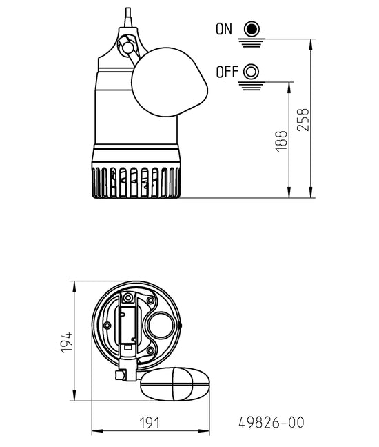 JUNG PUMPEN MultiDrain-Pumpe UV 3 SF - 10 Meter - Art. JP50313