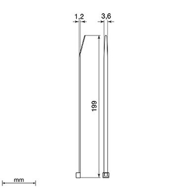 Unex Kabelbinder schwarz 3,6x199mm U61X Außeninstallation