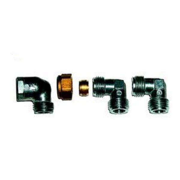 Tecnogas Kurve 1/2" M/M für flexible Küchenanschlüsse 0000000V288