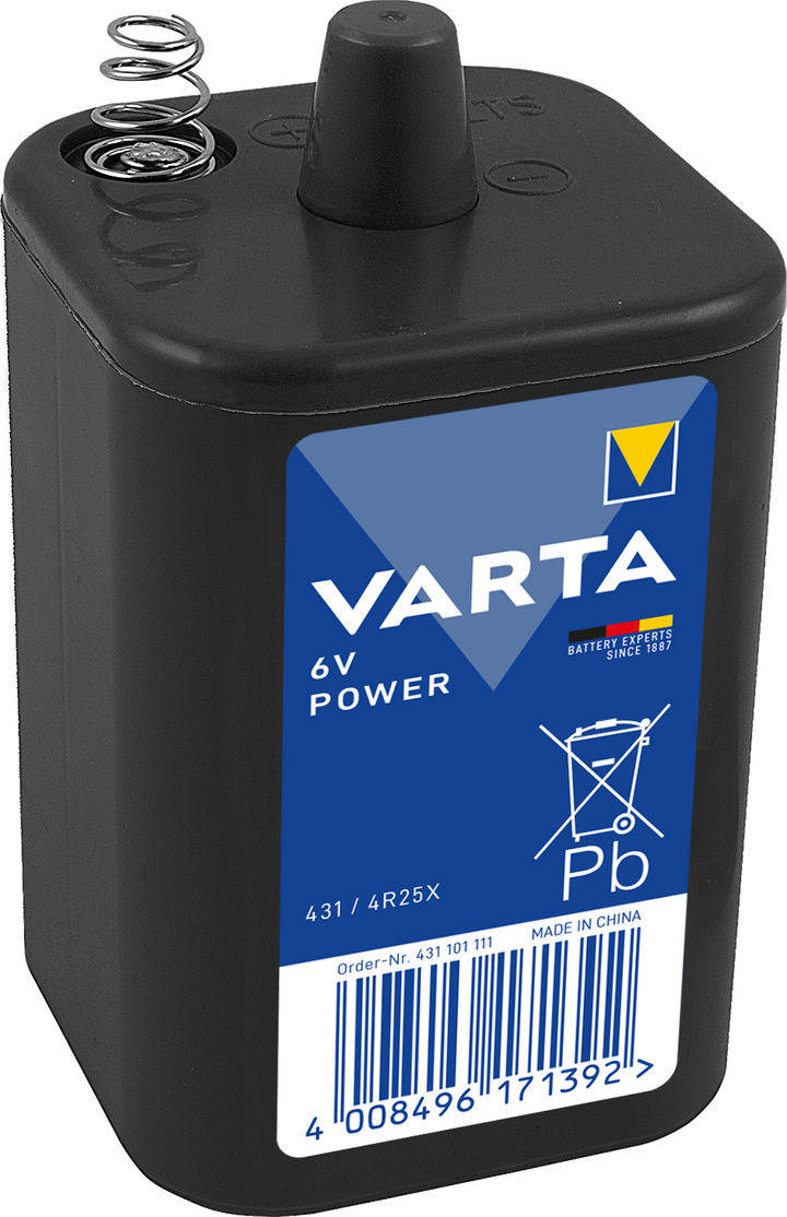 Varta Longlife Zink-Luft Batterie 431 / 4R25X 6V
