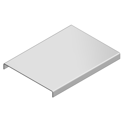 VDV-Kabelkorb mit verzinkter Abdeckung B = 100 L = 2000 mm