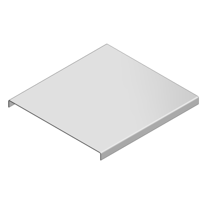 VDV-Kabelkorb mit verzinkter Abdeckung B = 150 L = 2000 mm -Art. VDV-760301502000